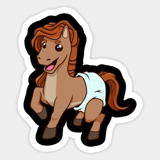 Kawaii Baby Horse Sticker